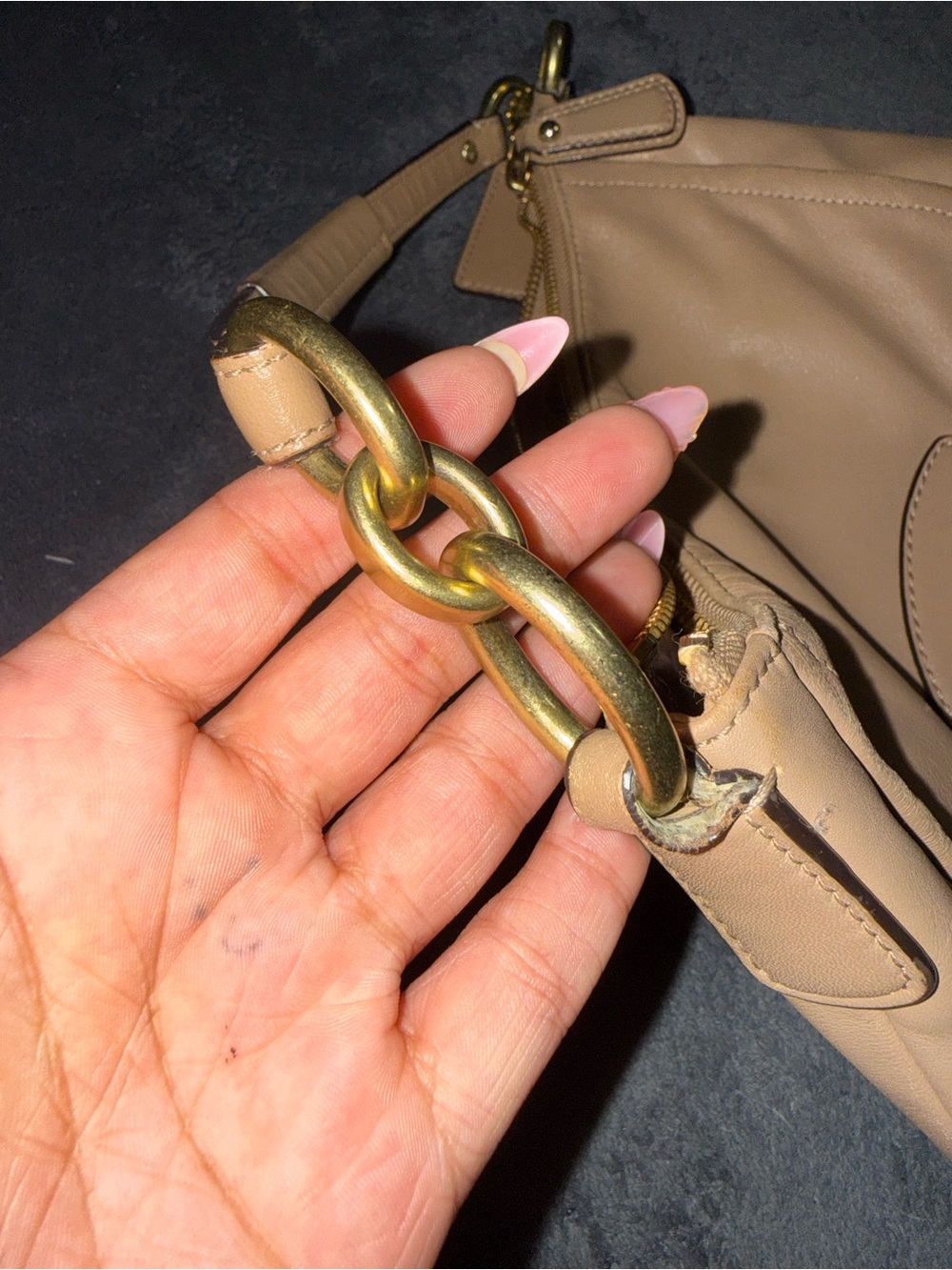 Coach Pebble Leather Shoulder Bag - Picture 8 of 8